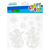 1. Craft With Fun Ozdoba Dekoracyjna Naklejki Na Szybę 501425